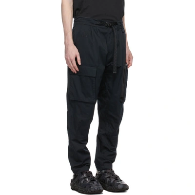 Shop Nike Black Woven Cargo Pants In 010 Black