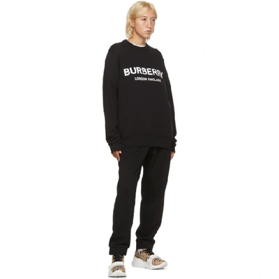 Shop Burberry Black Lanslow Sweatshirt