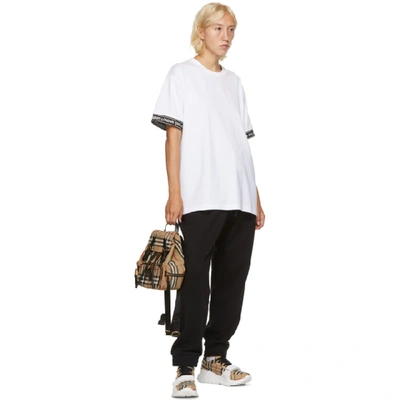 Shop Burberry White Teslow T-shirt