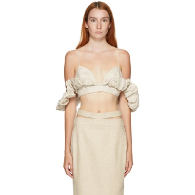 Shop Jacquemus Beige 'la Haute Pampelone' Tank Top In Natural