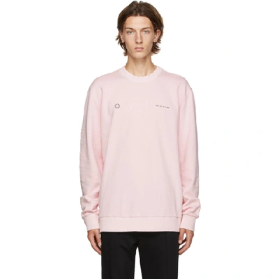 Shop Alyx Pink Double Logo Sweatshirt In Pnk0005 Pin