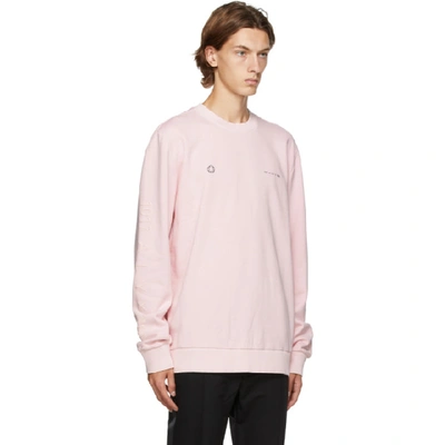 Shop Alyx Pink Double Logo Sweatshirt In Pnk0005 Pin