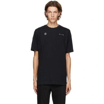 Shop Alyx Black Double Logo T-shirt In Blk0001 Bla