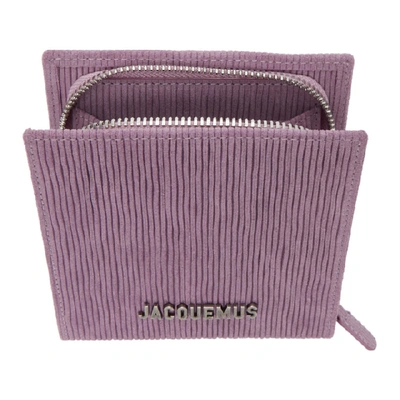 Shop Jacquemus Purple Le Gadjo Wallet In Pink