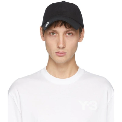 Shop Y-3 Black Cotton Ch1 Cap