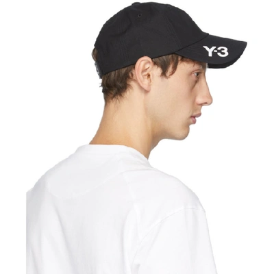 Shop Y-3 Black Cotton Ch1 Cap