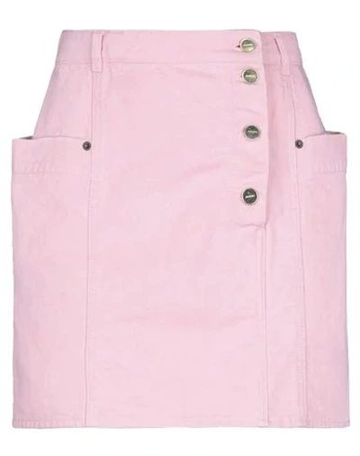 Shop Jacquemus Denim Skirts In Pink