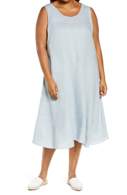 eileen fisher organic linen dress