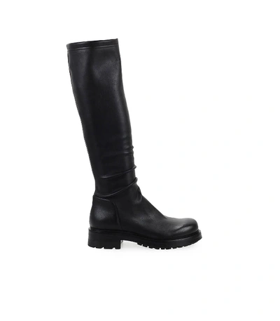 Shop Elena Iachi Black Basic High Boot In Nero (black)