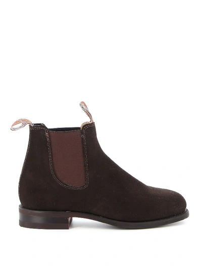 Shop R.m.williams Comfort Turnout Ankle Boots In Dark Brown