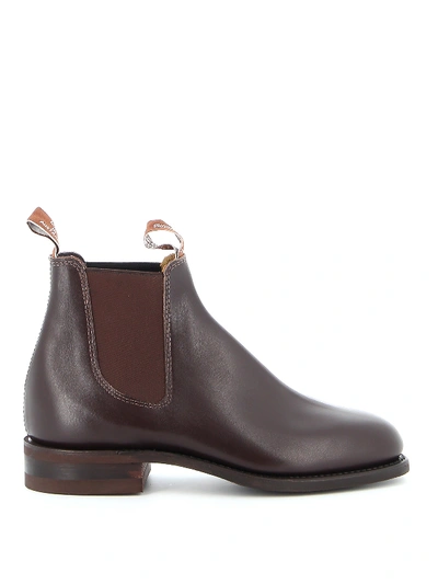 Shop R.m.williams Comfort Turnout Ankle Boots In Brown