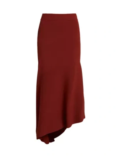 Shop A.l.c Jasper Asymmetrical Midi Skirt In Sumac
