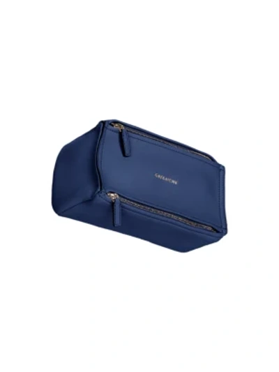 Shop Givenchy Women's Mini Pandora Pepe Leather Crossbody Bag In Midnight Blue