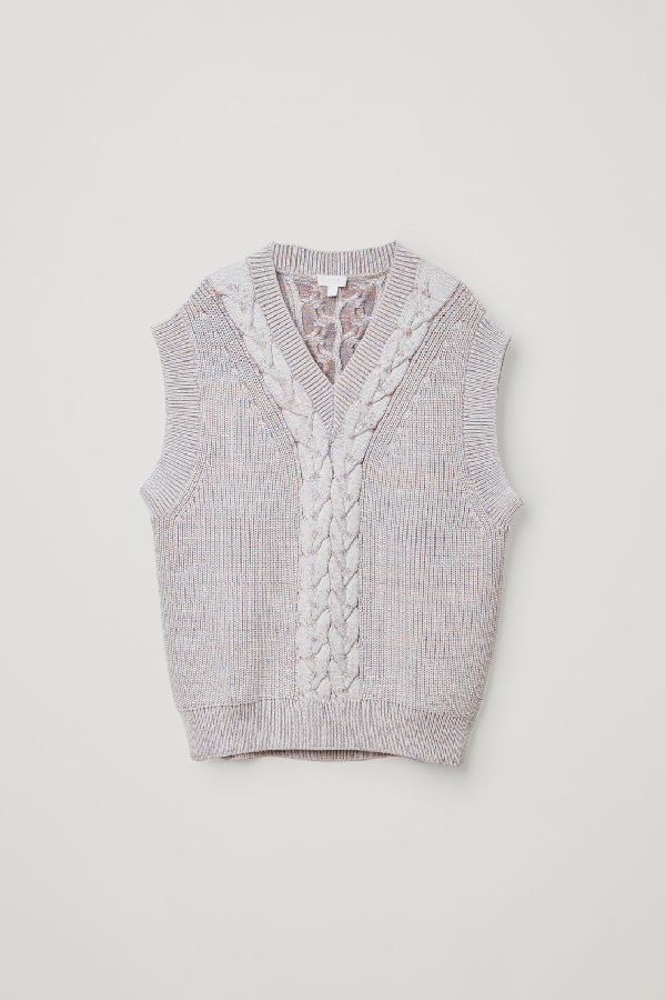 knitted vest cos