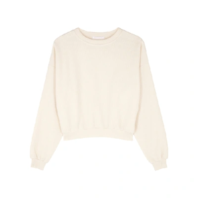 Shop American Vintage Narabird Ecru Brushed Cotton Sweatshirt In Off White