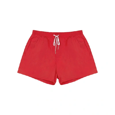 Shop Dsquared2 Icon Red Shell Swim Shorts