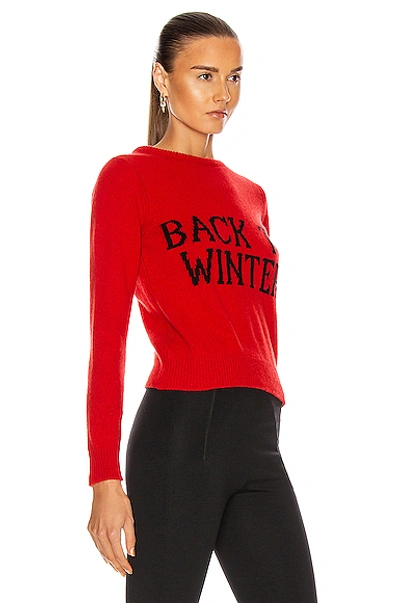 Shop Alberta Ferretti Back To Winter Sweater In Red