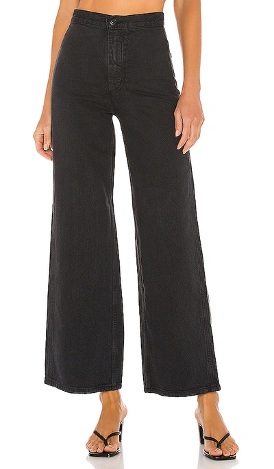 Shop Levi's Ribcage Wide Leg. In Eclipse Mineral Black Hemp