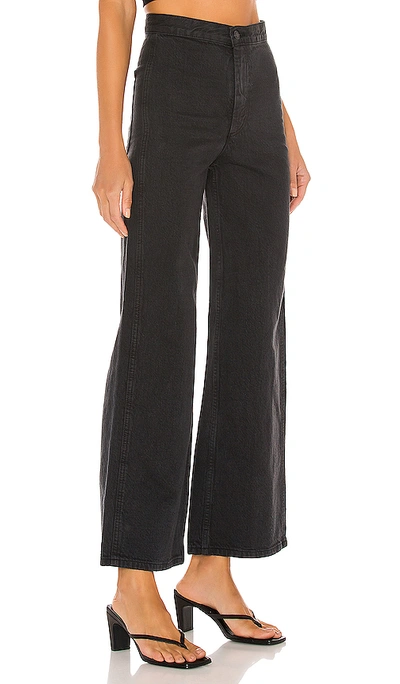 Shop Levi's Ribcage Wide Leg. In Eclipse Mineral Black Hemp