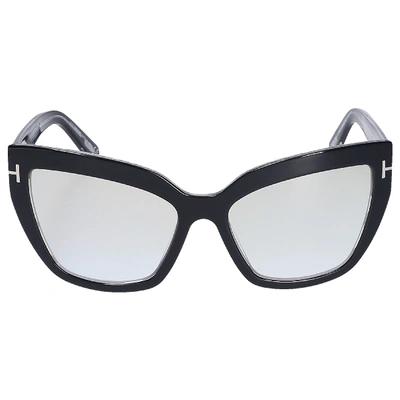 Shop Tom Ford Sunglasses Cat-eye 0745 01z Acetate Black