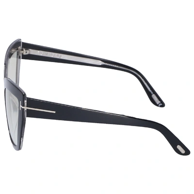 Shop Tom Ford Sunglasses Cat-eye 0745 01z Acetate Black