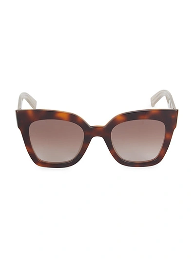 Shop Max Mara Prism 50mm Square Sunglasses In Havana Honey