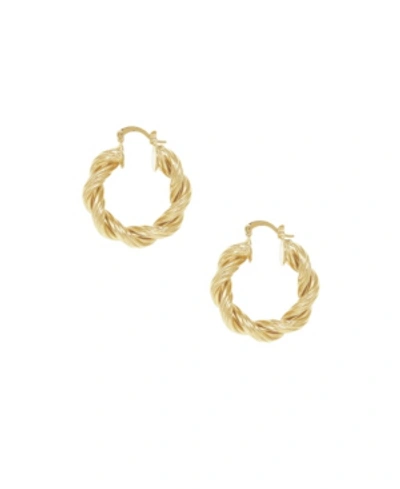 Shop Ettika 18k Gold Modern Day Twist Women's Hoop Earrings