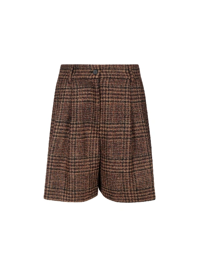 Shop Dolce & Gabbana Bermuda Shorts In Quadri/check