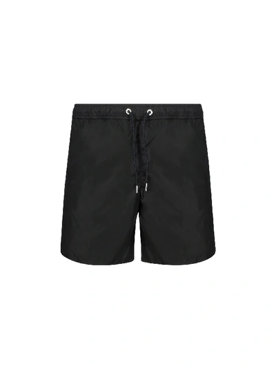 Shop Moncler Swimsuit In Black