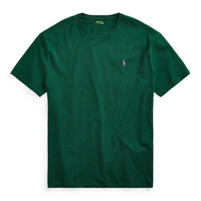 Shop Polo Ralph Lauren Cotton Jersey Crewneck T-shirt In New Forest/c4649