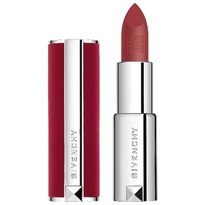 Shop Givenchy Le Rouge Deep Velvet Matte Lipstick 27 Rouge Infusé 0.12 oz/ 3.4 G