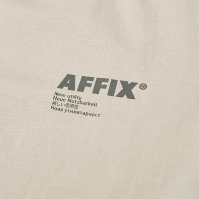 Shop Affix Standardised Logo Tee In Neutrals