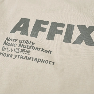 Shop Affix Standardised Logo Tee In Neutrals