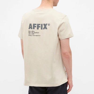 Shop Affix Standardised Logo Tee In Neutrals