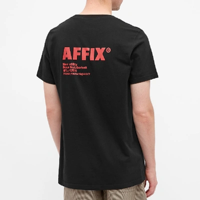 Shop Affix Standardised Logo Tee In Black