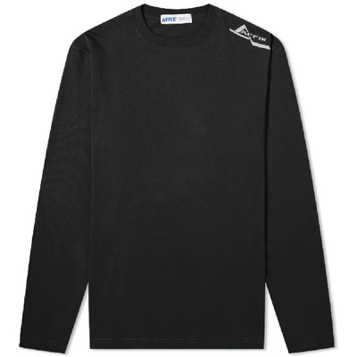 Shop Affix Long Sleeve Foley Sequence Tee In Black