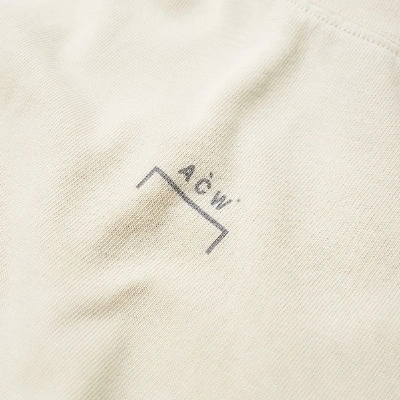 Shop A-cold-wall* Long Sleeve Stencil Tee In Neutrals