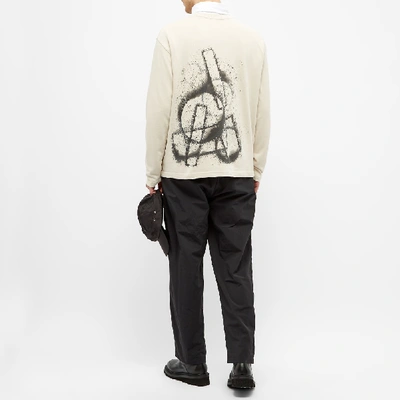 Shop A-cold-wall* Long Sleeve Stencil Tee In Neutrals