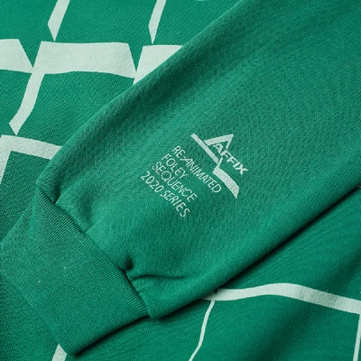 Shop Affix Foley Sequence Crew Sweat In Green