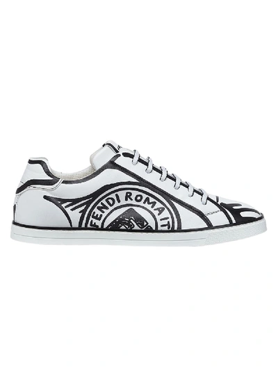Shop Fendi X Joshua Vides Black And White Sneakers