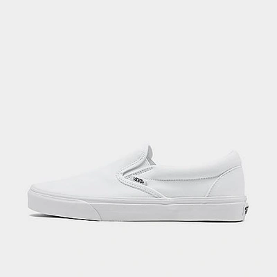 Shop Vans Classic Slip-on Casual Shoes In White
