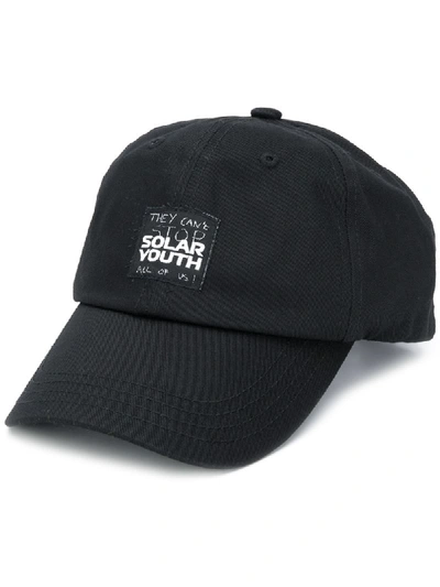Shop Raf Simons Solar Youth Baseball Hat In Black