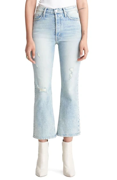 Shop Mother The Tripper Crop Bootcut Jeans In Skating On Thin Ice