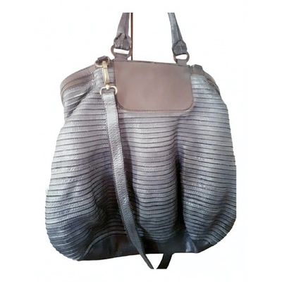 Pre-owned Maje Metallic Leather Handbag