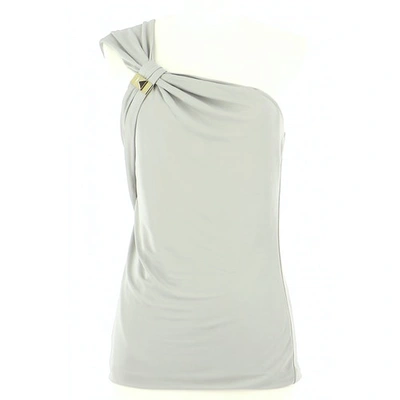 Pre-owned Gucci Grey Viscose Top