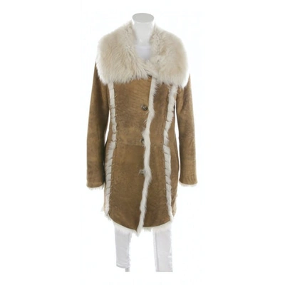 Pre-owned Marc Cain Brown Fur Jacket
