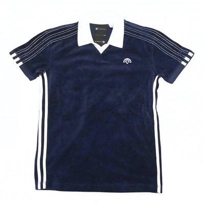 Pre-owned Adidas Originals By Alexander Wang Blue Cotton Top