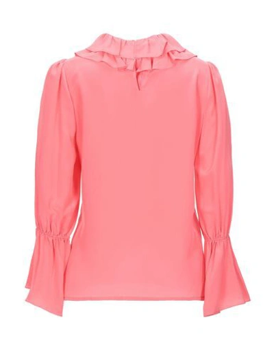Shop Tory Burch Woman Blouse Pink Size 12 Silk
