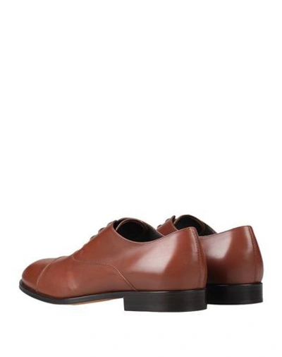 Shop Tod's Lace-up Shoes In Tan