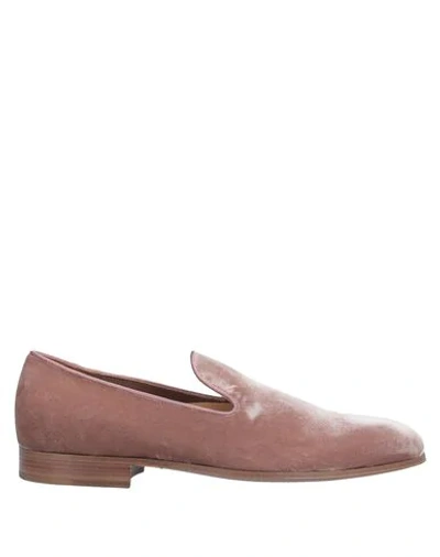Shop Gianvito Rossi Loafers In Pastel Pink